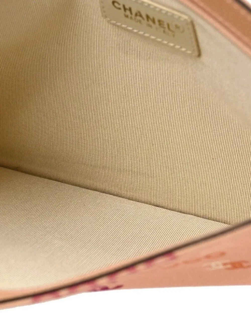Chanel Pink Canvas COCO Chain Handbag
